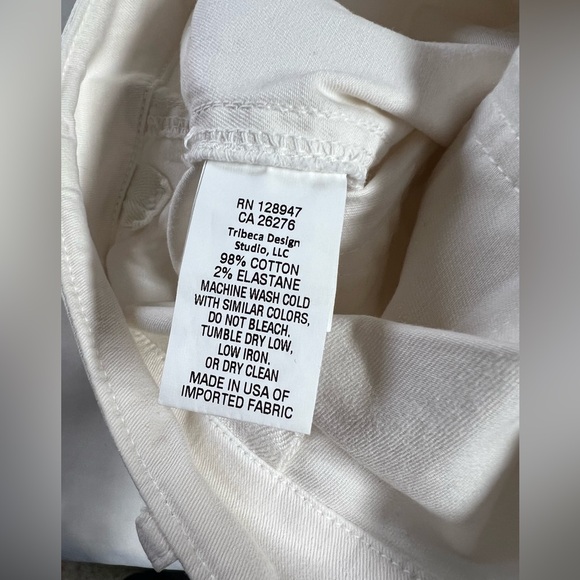 NILI LOTAN  White gathered ankle military cargo crop pants size 4 - Picture 11 of 14